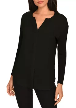 DR2 by Daniel Rainn Split Neck Casual Top -DR2 by Daniel Rainn Shop Belk 1004