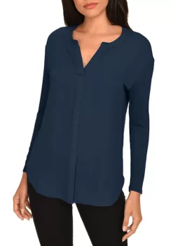 DR2 by Daniel Rainn Split Neck Casual Top -DR2 by Daniel Rainn Shop Belk 1008