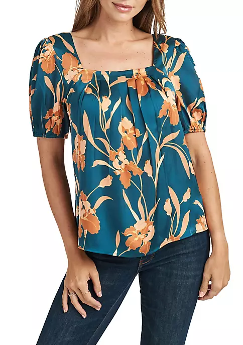 DR2 by Daniel Rainn Short Sleeve Pleated Top 1 DR2 by Daniel Rainn Short Sleeve Pleated Top