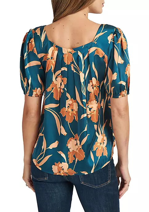 DR2 by Daniel Rainn Short Sleeve Pleated Top 3 DR2 by Daniel Rainn Short Sleeve Pleated Top - Image 3