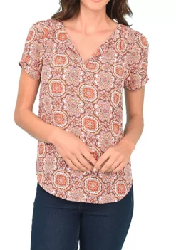 DR2 by Daniel Rainn Ruched Short Sleeve Top 24 DR2 by Daniel Rainn Ruched Short Sleeve Top -DR2 by Daniel Rainn Shop Belk 1035
