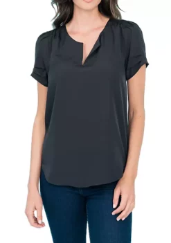 DR2 by Daniel Rainn Ruched Short Sleeve Top 31 DR2 by Daniel Rainn Ruched Short Sleeve Top -DR2 by Daniel Rainn Shop Belk 1042
