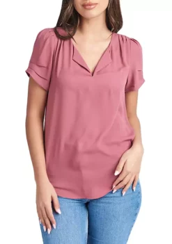 DR2 by Daniel Rainn Ruched Short Sleeve Top 35 DR2 by Daniel Rainn Ruched Short Sleeve Top -DR2 by Daniel Rainn Shop Belk 1046
