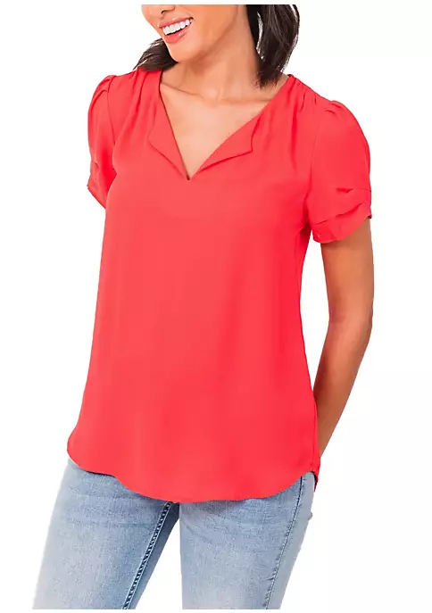 DR2 by Daniel Rainn Ruched Short Sleeve Top 18 DR2 by Daniel Rainn Ruched Short Sleeve Top - Image 18