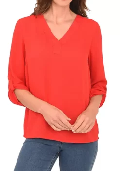 DR2 by Daniel Rainn 3/4 Sleeve V-Neck Blouse Top 29 DR2 by Daniel Rainn 3/4 Sleeve V-Neck Blouse Top -DR2 by Daniel Rainn Shop Belk 1057