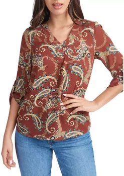 DR2 by Daniel Rainn 3/4 Sleeve V-Neck Blouse Top 41 DR2 by Daniel Rainn 3/4 Sleeve V-Neck Blouse Top -DR2 by Daniel Rainn Shop Belk 1069