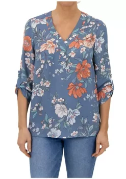 DR2 by Daniel Rainn 3/4 Sleeve V-Neck Blouse Top 44 DR2 by Daniel Rainn 3/4 Sleeve V-Neck Blouse Top -DR2 by Daniel Rainn Shop Belk 1072