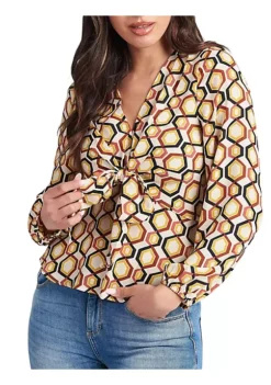 DR2 by Daniel Rainn Bowtie Peplum Blouse Top -DR2 by Daniel Rainn Shop Belk 1081