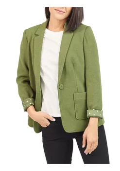 DR2 by Daniel Rainn Notch Collar Knit Jacket Blazer with Pockets 9 DR2 by Daniel Rainn Notch Collar Knit Jacket Blazer with Pockets -DR2 by Daniel Rainn Shop Belk 1097