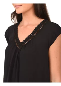 DR2 by Daniel Rainn Scallop Lace Trim V-Neck Petite Blouse 6 DR2 by Daniel Rainn Scallop Lace Trim V-Neck Petite Blouse -DR2 by Daniel Rainn Shop Belk 1107