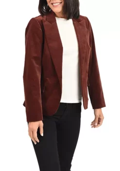 DR2 by Daniel Rainn Velvet Notch Collar Jacket Blazer -DR2 by Daniel Rainn Shop Belk 1152