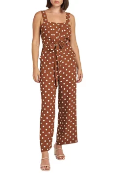 DR2 by Daniel Rainn Emely Polka Dot Jumpsuit Romper