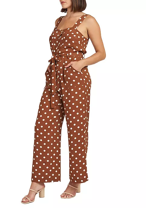DR2 by Daniel Rainn Emely Polka Dot Jumpsuit Romper 2 DR2 by Daniel Rainn Emely Polka Dot Jumpsuit Romper - Image 2