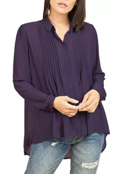 DR2 by Daniel Rainn Long Sleeve Button-Down Top Blouse -DR2 by Daniel Rainn Shop Belk 1174