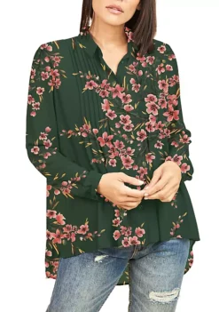 DR2 by Daniel Rainn Long Sleeve Button-Down Top Blouse -DR2 by Daniel Rainn Shop Belk 1175