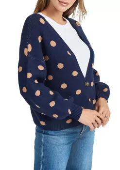 DR2 by Daniel Rainn Polka-Dot V-Neck Cardigan -DR2 by Daniel Rainn Shop Belk 1183