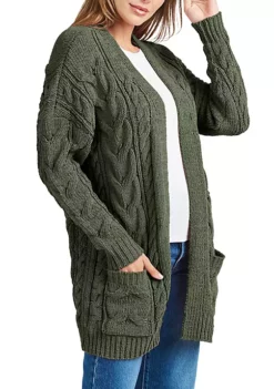 DR2 by Daniel Rainn Cable Knit Cardigan -DR2 by Daniel Rainn Shop Belk 1187