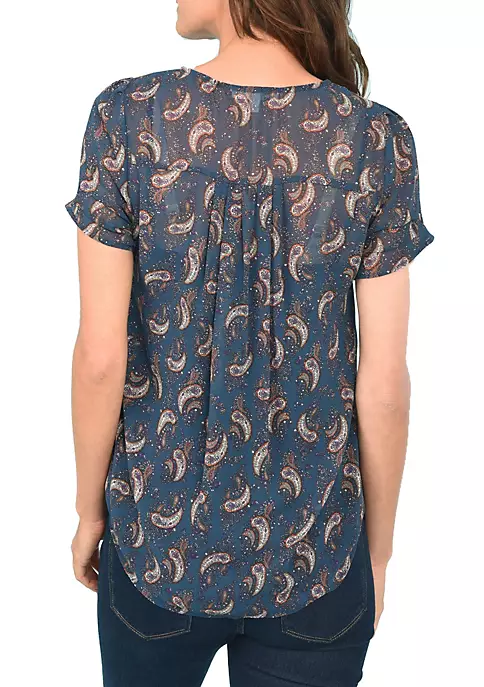 DR2 by Daniel Rainn Ruched Short Sleeve Top 3 DR2 by Daniel Rainn Ruched Short Sleeve Top - Image 3