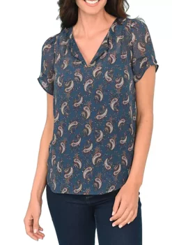 DR2 by Daniel Rainn Ruched Short Sleeve Top 9 DR2 by Daniel Rainn Ruched Short Sleeve Top -DR2 by Daniel Rainn Shop Belk 1198