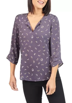 DR2 by Daniel Rainn 3/4 Sleeve V-Neck Blouse -DR2 by Daniel Rainn Shop Belk 1205