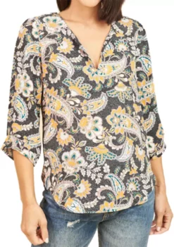 DR2 by Daniel Rainn 3/4 Sleeve V-Neck Blouse -DR2 by Daniel Rainn Shop Belk 1207