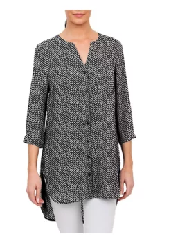 DR2 by Daniel Rainn Button-Down Tunic Top