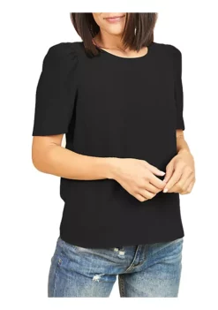 DR2 by Daniel Rainn 3/4 Puff Sleeve Blouse Top -DR2 by Daniel Rainn Shop Belk 1259
