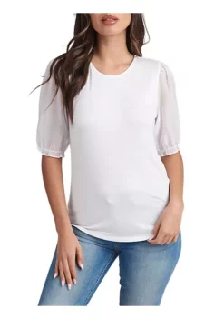 DR2 by Daniel Rainn Sheer Puff Sleeve Blouse Top -DR2 by Daniel Rainn Shop Belk 1270