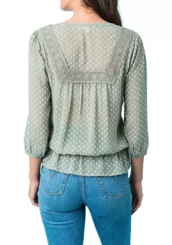 DR2 by Daniel Rainn Tassel Clip Dot Blouse 9 DR2 by Daniel Rainn Tassel Clip Dot Blouse -DR2 by Daniel Rainn Shop Belk 1299