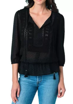 DR2 by Daniel Rainn Tassel Clip Dot Blouse 10 DR2 by Daniel Rainn Tassel Clip Dot Blouse -DR2 by Daniel Rainn Shop Belk 1300