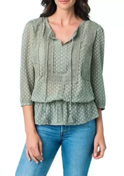 DR2 by Daniel Rainn Tassel Clip Dot Blouse 11 DR2 by Daniel Rainn Tassel Clip Dot Blouse -DR2 by Daniel Rainn Shop Belk 1301