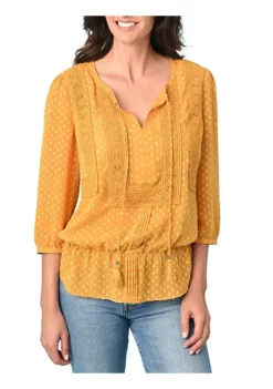 DR2 by Daniel Rainn Tassel Clip Dot Blouse 12 DR2 by Daniel Rainn Tassel Clip Dot Blouse -DR2 by Daniel Rainn Shop Belk 1302