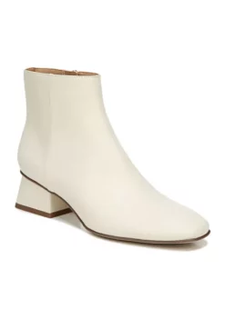 Circus NY Daysi Square Toe Block Heel Booties- Ivory