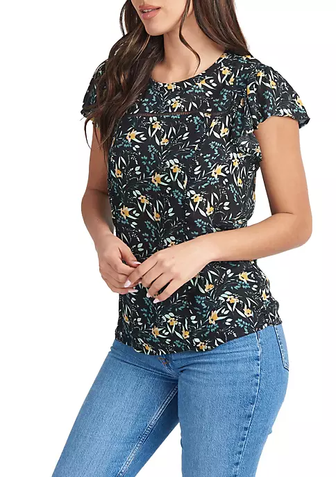 DR2 by Daniel Rainn Ruffle Sleeve Embroidered Blouse 2 DR2 by Daniel Rainn Ruffle Sleeve Embroidered Blouse - Image 2