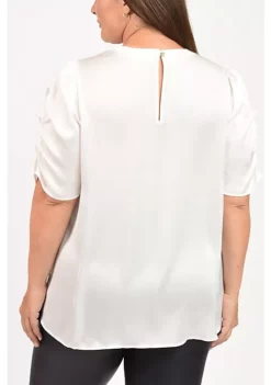 DR2 by Daniel Rainn Short Sleeve Top with Pocket (Plus Size) -DR2 by Daniel Rainn Shop Belk 1360
