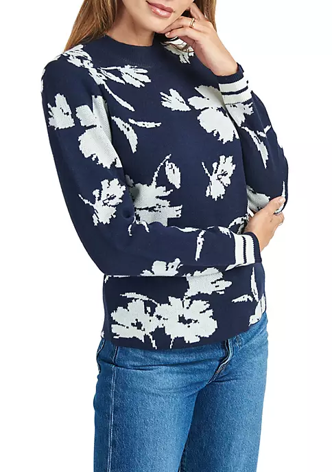 DR2 by Daniel Rainn Floral Turtleneck Sweater 3 DR2 by Daniel Rainn Floral Turtleneck Sweater - Image 3