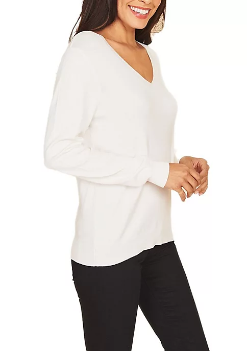 DR2 by Daniel Rainn Long Sleeve V-Neck Sweater 2 DR2 by Daniel Rainn Long Sleeve V-Neck Sweater - Image 2