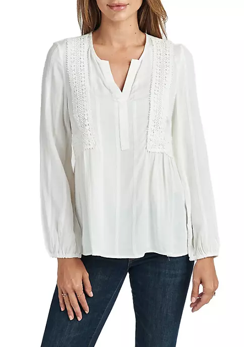 DR2 by Daniel Rainn Long Sleeve Top w/ Lace Detail 4 DR2 by Daniel Rainn Long Sleeve Top w/ Lace Detail - Image 4