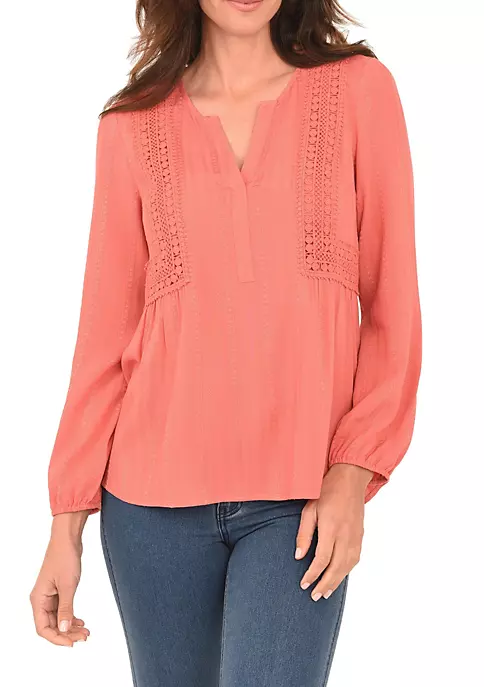 DR2 by Daniel Rainn Long Sleeve Top w/ Lace Detail 5 DR2 by Daniel Rainn Long Sleeve Top w/ Lace Detail - Image 5