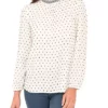 DR2 by Daniel Rainn Long Sleeve Clip-Dot Top