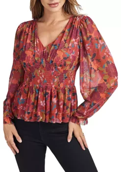 DR2 by Daniel Rainn Long Sleeve V-Neck Peplum Top 8 DR2 by Daniel Rainn Long Sleeve V-Neck Peplum Top -DR2 by Daniel Rainn Shop Belk 1401