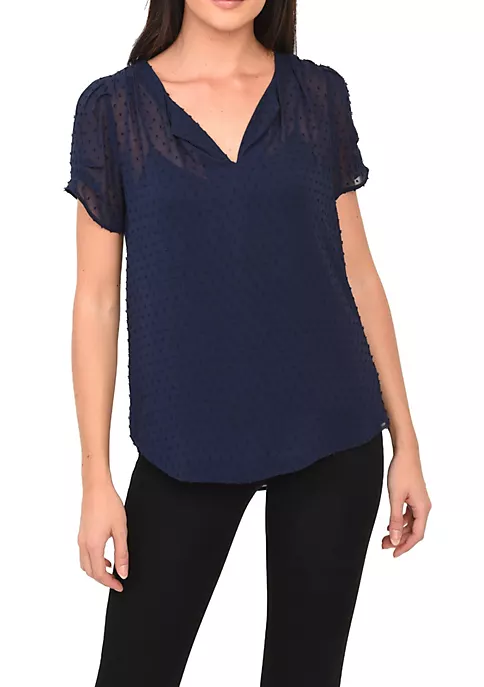 DR2 by Daniel Rainn Ruched Short Sleeve Top 4 DR2 by Daniel Rainn Ruched Short Sleeve Top - Image 4