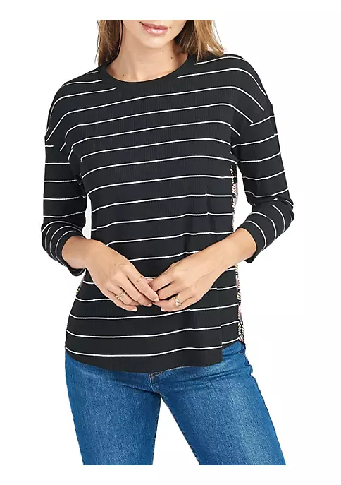 DR2 by Daniel Rainn Striped 3/4 Sleeve Top 1 DR2 by Daniel Rainn Striped 3/4 Sleeve Top