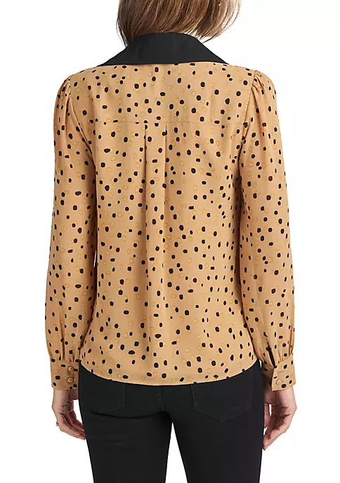 DR2 by Daniel Rainn Polka-Dot Button-Down Top 2 DR2 by Daniel Rainn Polka-Dot Button-Down Top - Image 2