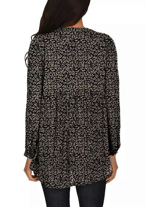 DR2 by Daniel Rainn Long Sleeve Tassel Woven Top 2 DR2 by Daniel Rainn Long Sleeve Tassel Woven Top - Image 2