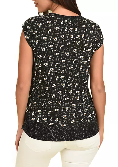 DR2 by Daniel Rainn Short Sleeve Top Blouse with Tassels 3 DR2 by Daniel Rainn Short Sleeve Top Blouse with Tassels - Image 3