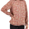 DR2 by Daniel Rainn Clip-Dot Blouse with Long Puff Sleeves