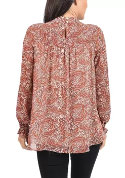 DR2 by Daniel Rainn Clip-Dot Blouse with Long Puff Sleeves 8 DR2 by Daniel Rainn Clip-Dot Blouse with Long Puff Sleeves -DR2 by Daniel Rainn Shop Belk 1527