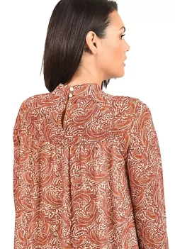 DR2 by Daniel Rainn Clip-Dot Blouse with Long Puff Sleeves 9 DR2 by Daniel Rainn Clip-Dot Blouse with Long Puff Sleeves -DR2 by Daniel Rainn Shop Belk 1528