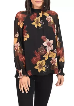 DR2 by Daniel Rainn Clip-Dot Blouse with Long Puff Sleeves 10 DR2 by Daniel Rainn Clip-Dot Blouse with Long Puff Sleeves -DR2 by Daniel Rainn Shop Belk 1529